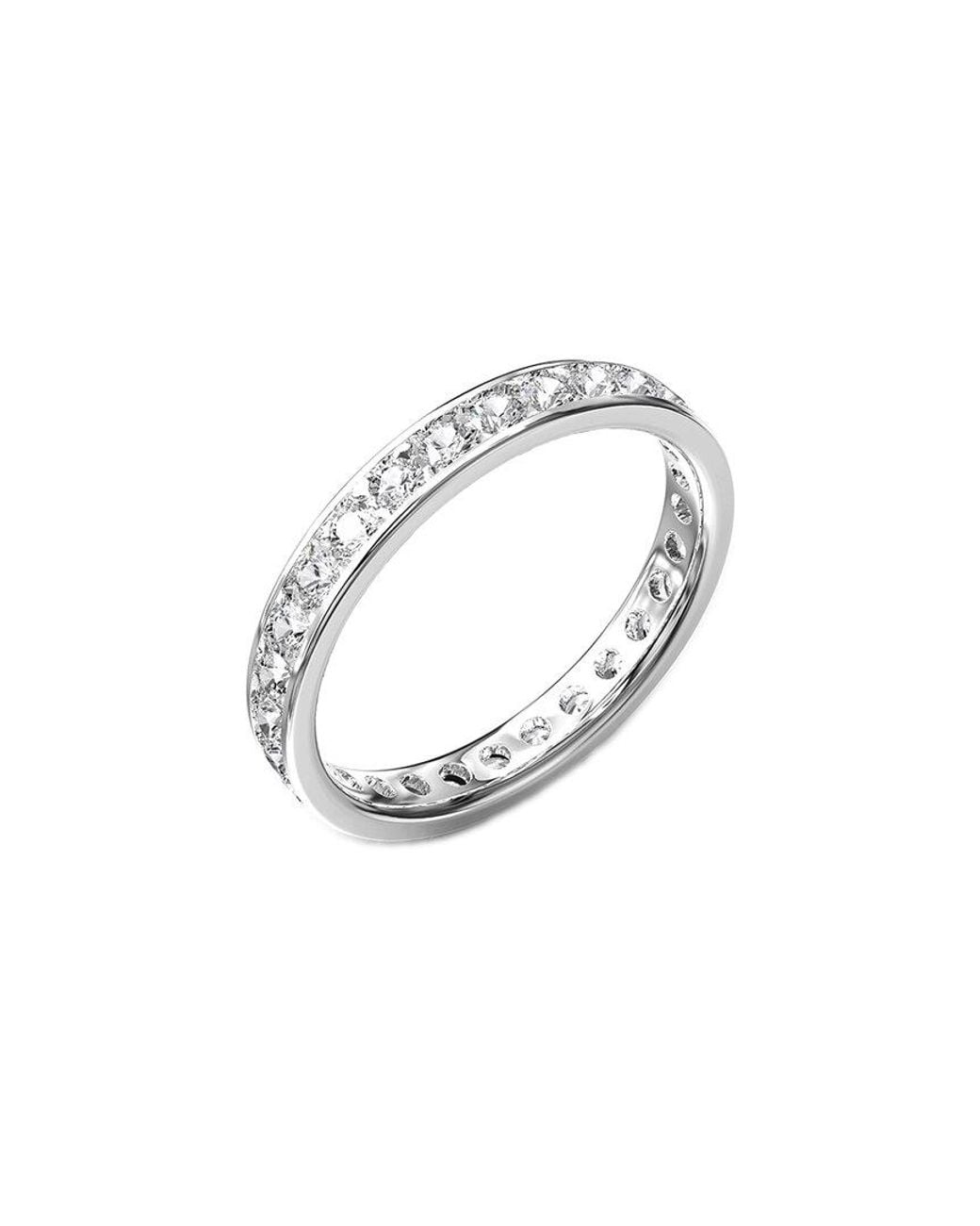 Lab Grown Diamonds White 18K Vermeil 1.01 Ct. Tw. Lab-Grown Diamond Eternity Ring
