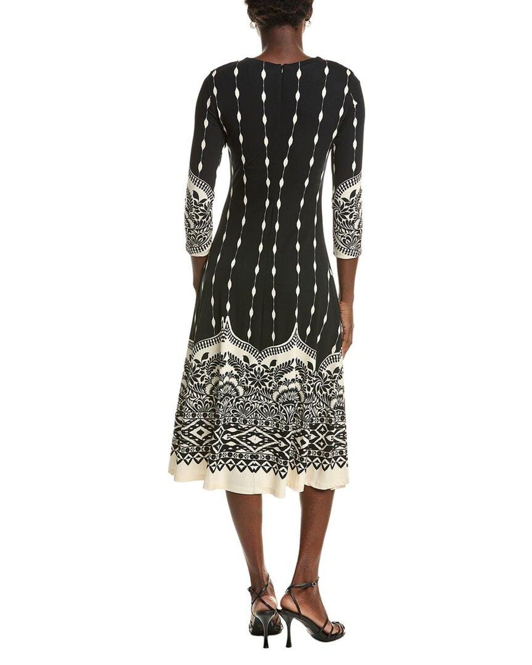 Johnny Was Black Bellamy Midi Dress