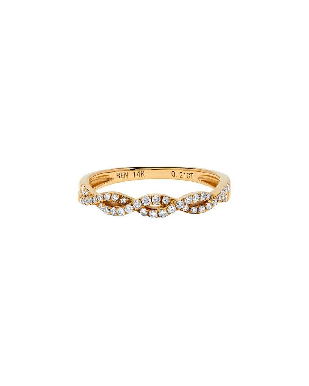 H.J. Namdar White 14K 0.20 Ct. Tw. Diamond Twist Ring