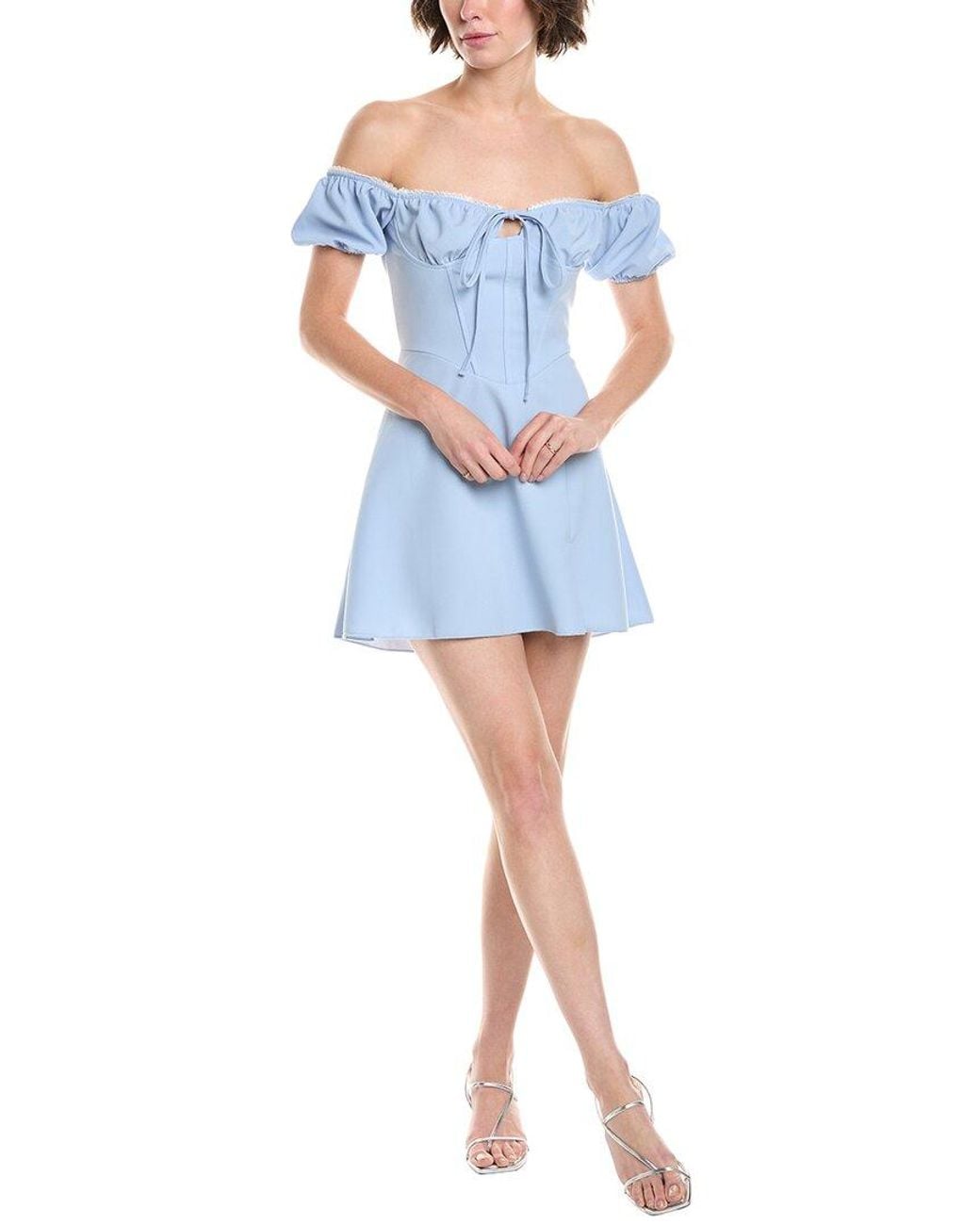 HL Affair Blue Corset Mini Dress