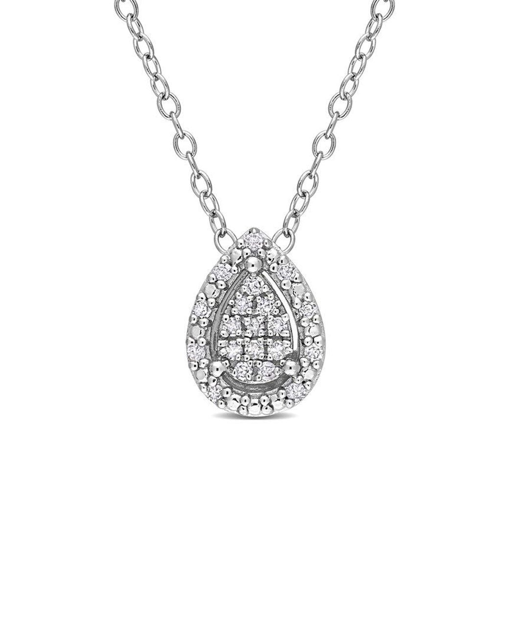 Rina Limor White 0.10 Ct. Tw. Diamond Pendant