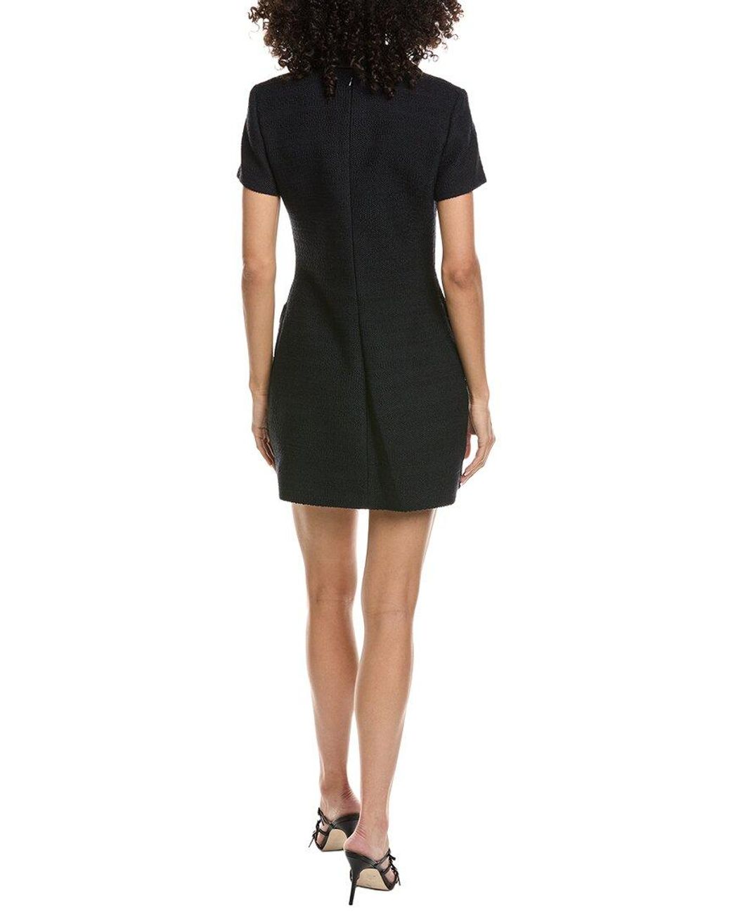 A.L.C. Black Marcie Wool-Blend Mini Dress
