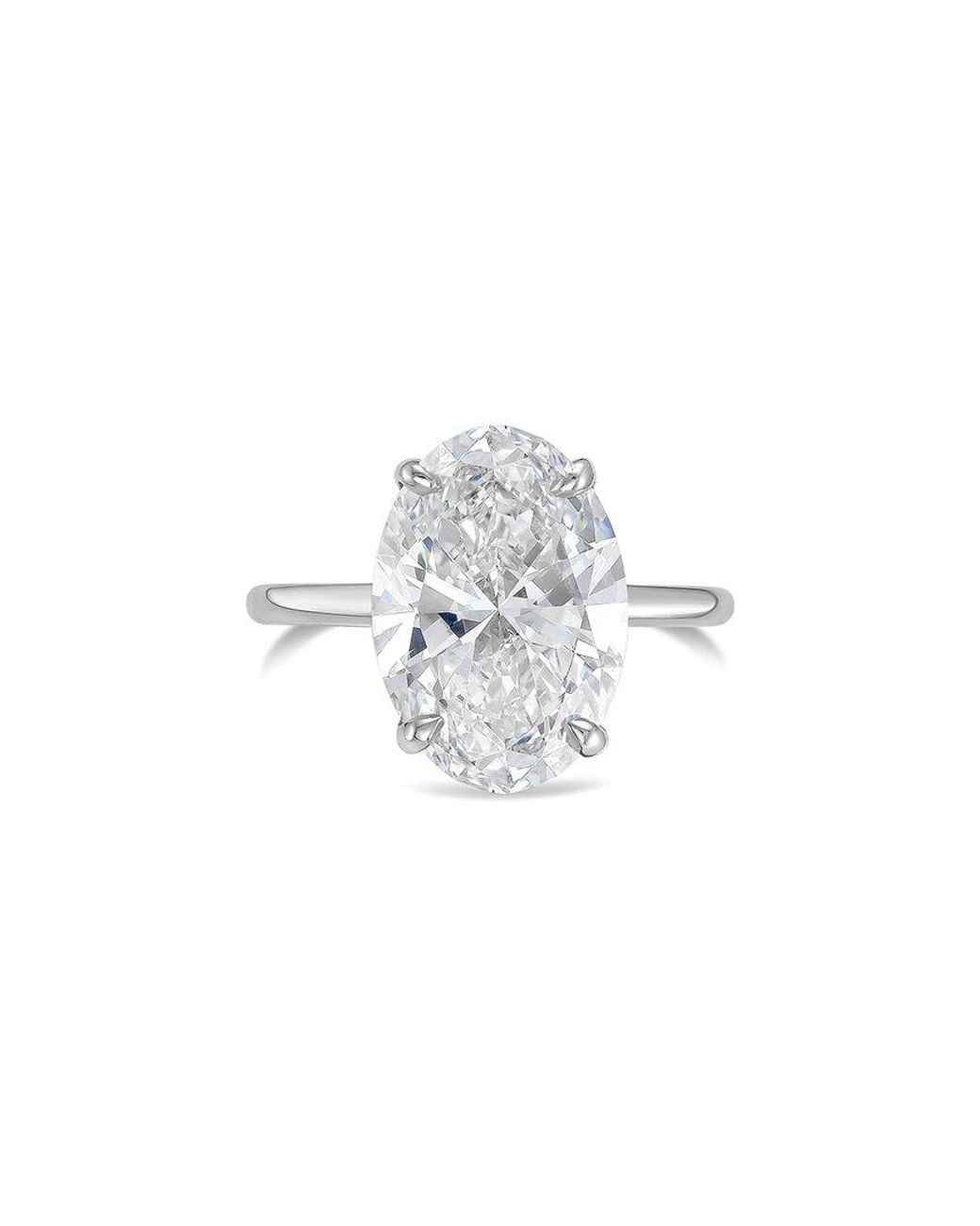 Diana M White Diana M. Platinum 10.00 Ct. Tw. Lab-Grown Diamond Solitaire Ring