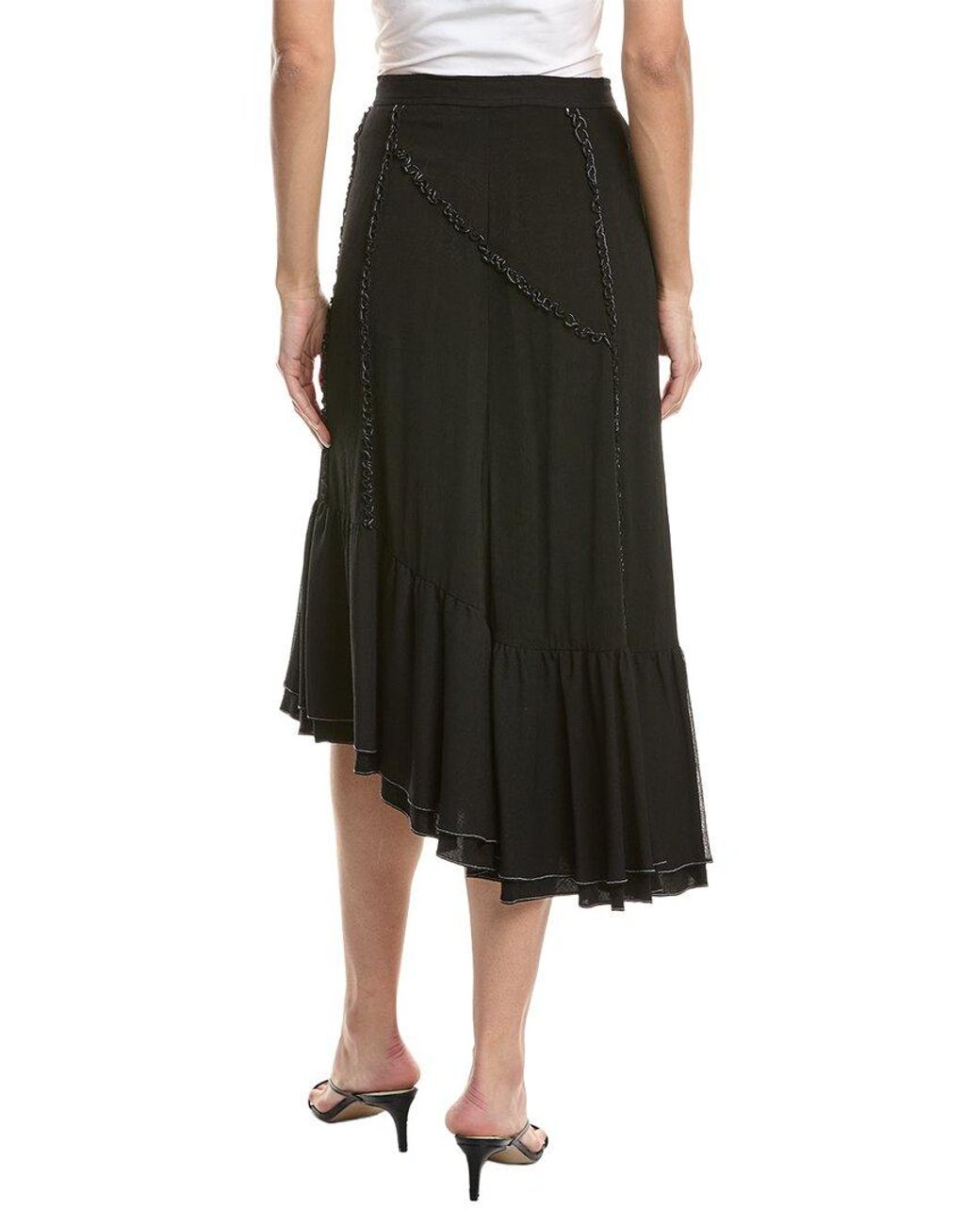 3.1 Phillip Lim Black Ruffle Skirt