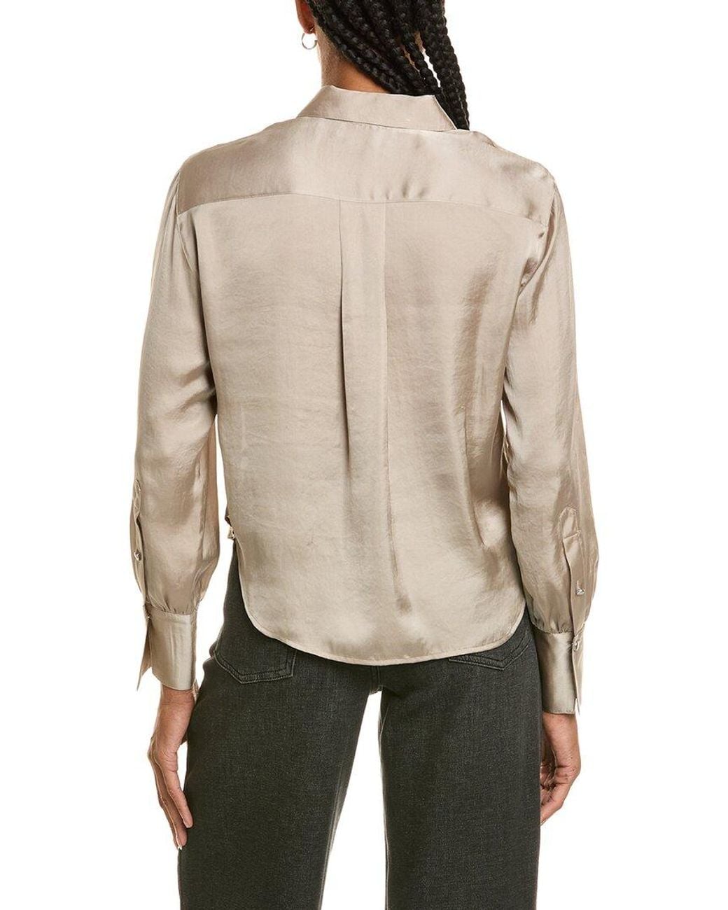 Rag & Bone Natural Andre Satin Shirt