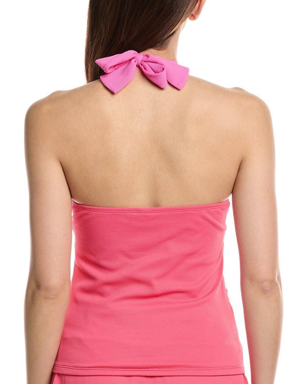 Tommy Bahama Pink Island Cays Colorblocked Tankini Top