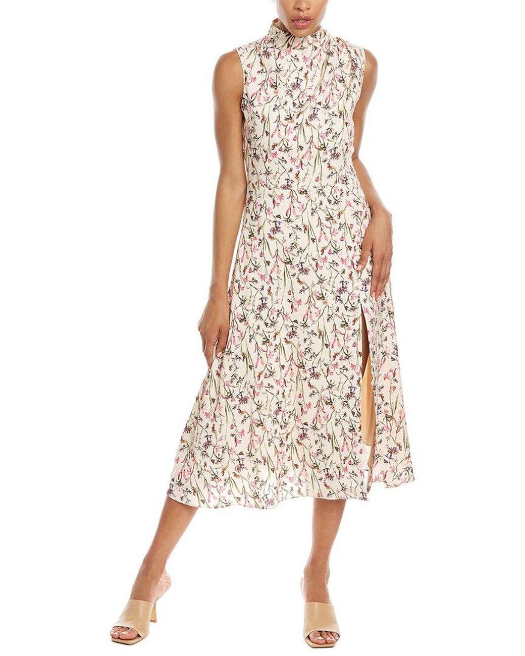 Alexia Admor Mock Neck Midi Dress in Natural Lyst