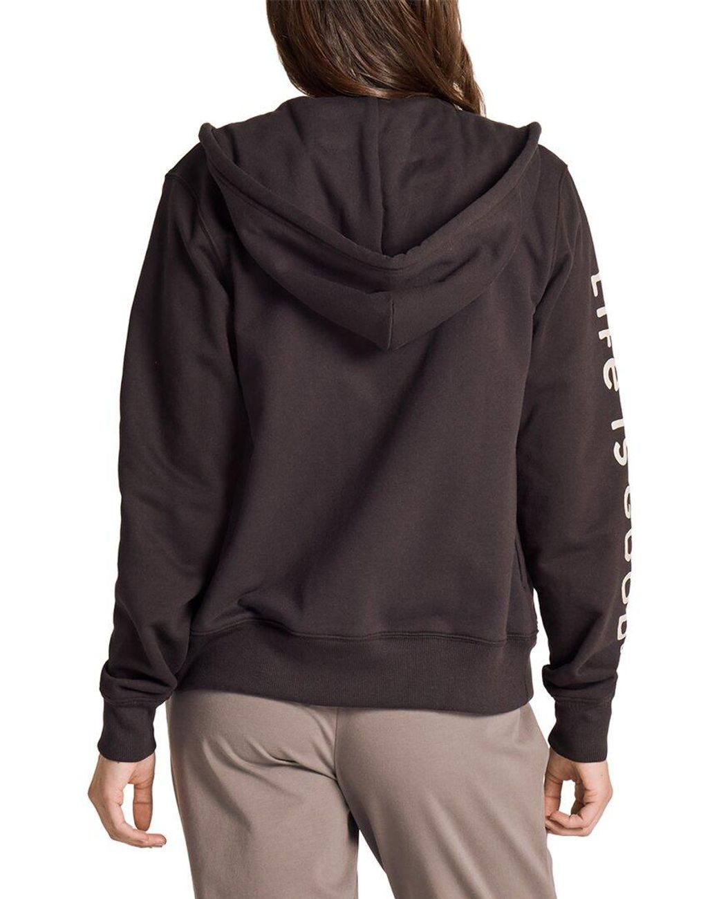 Life Is Good. Black Good Vibes Fleece Hoodie