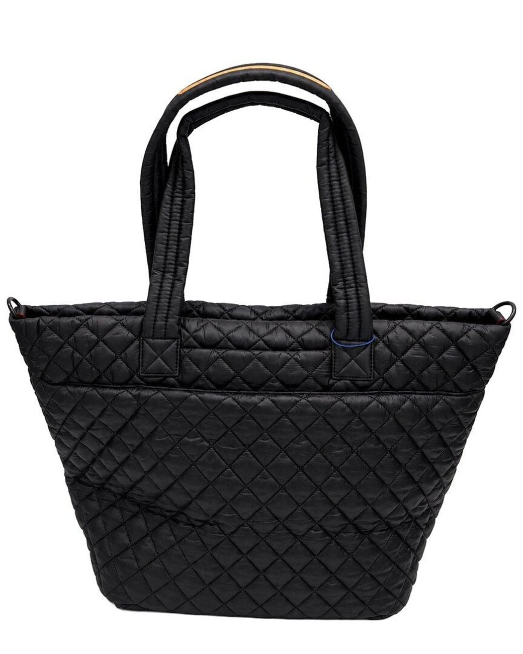 MZ Wallace Black Large Metro Nylon & Leather Tote Deluxe