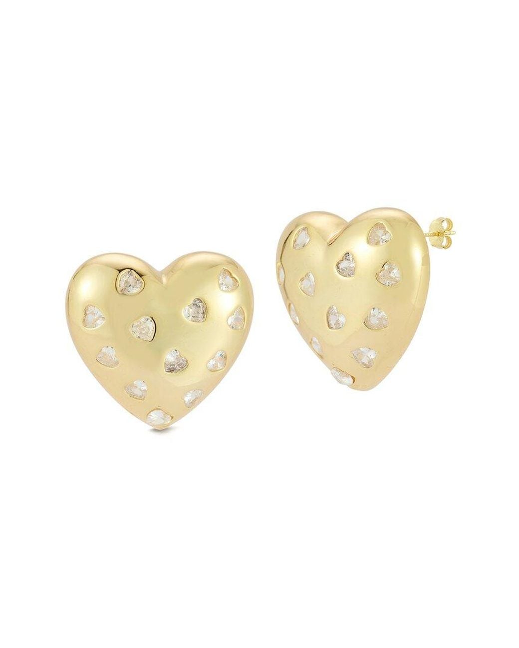 Sphera Milano White Plated Cz Earrings