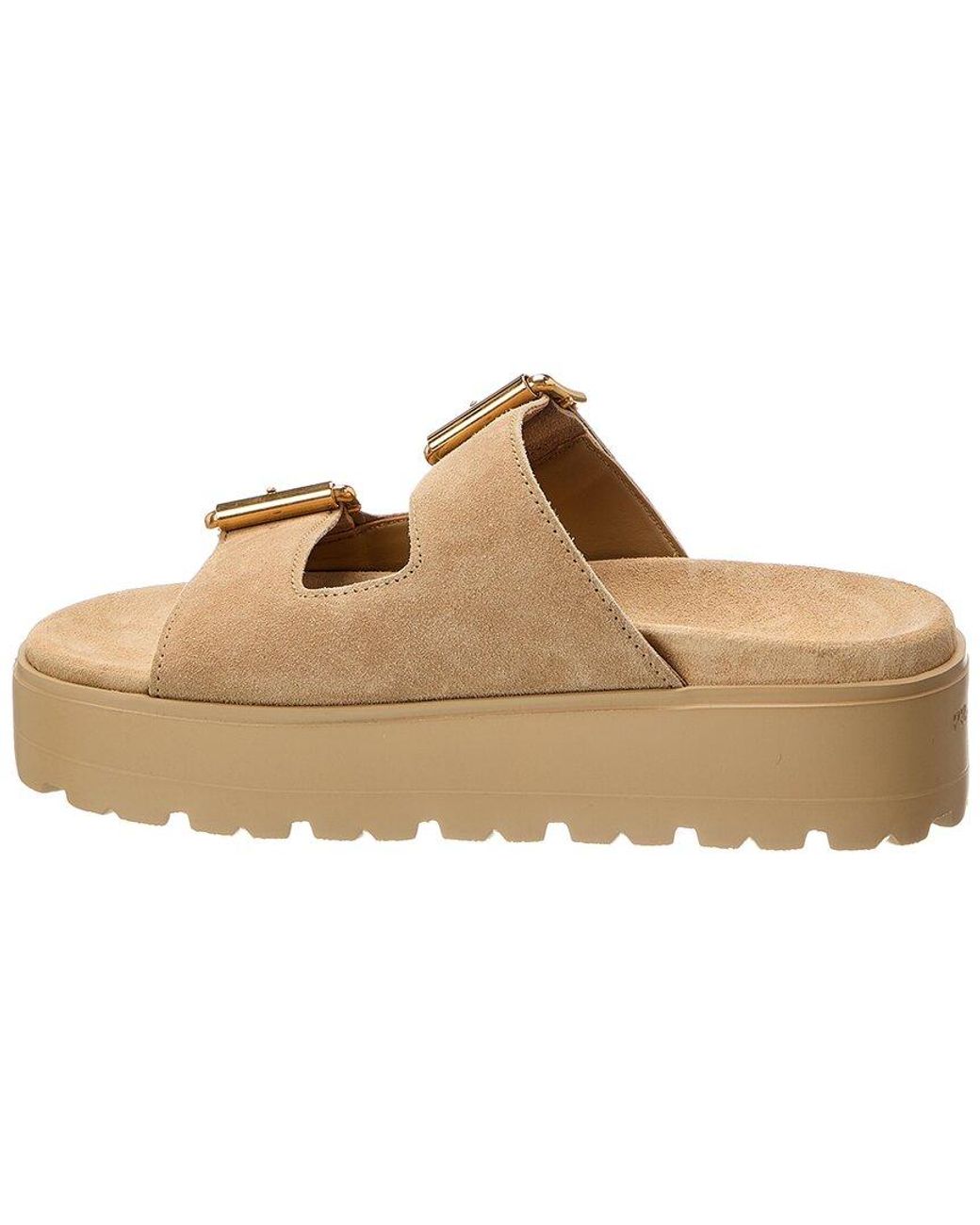 Prada Natural Suede Sandal
