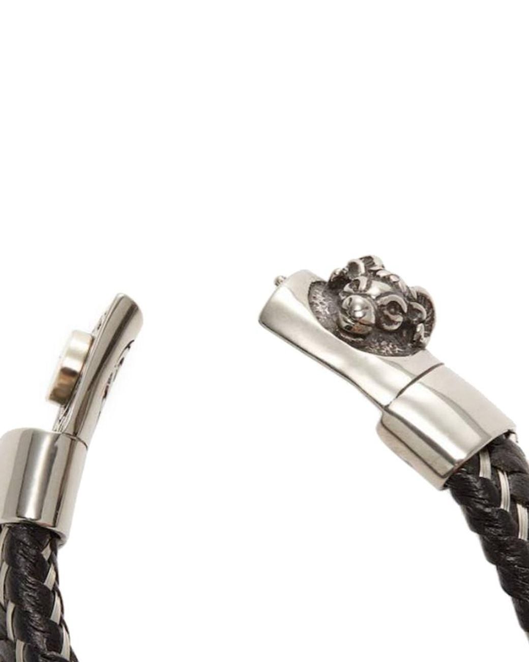 jean claude Multicolor Stainless Steel & Leather Bracelet for men