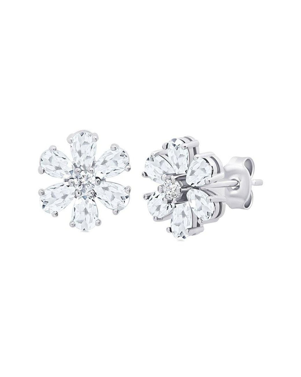 MaxColor White 1.80 Ct. Tw. Topaz Stud Earrings