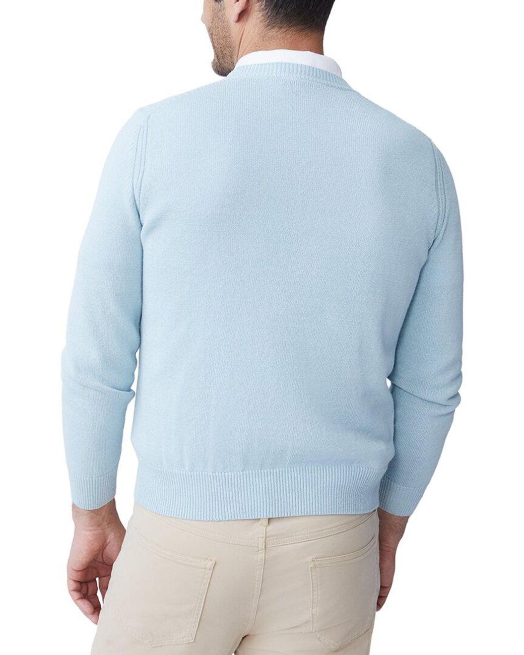 J.McLaughlin Blue Rodrick Linen-Blend Sweater for men