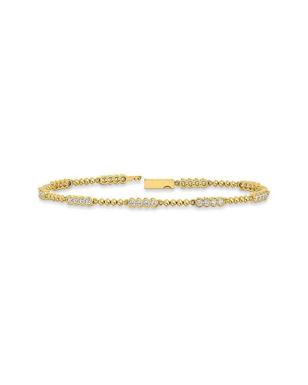 Lab Grown Diamonds White 14K 1.26 Ct. Tw. Lab-Grown Diamond Tennis Bracelet