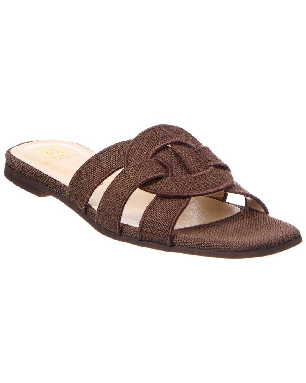M by Bruno Magli Brown Alessia Linen Sandal