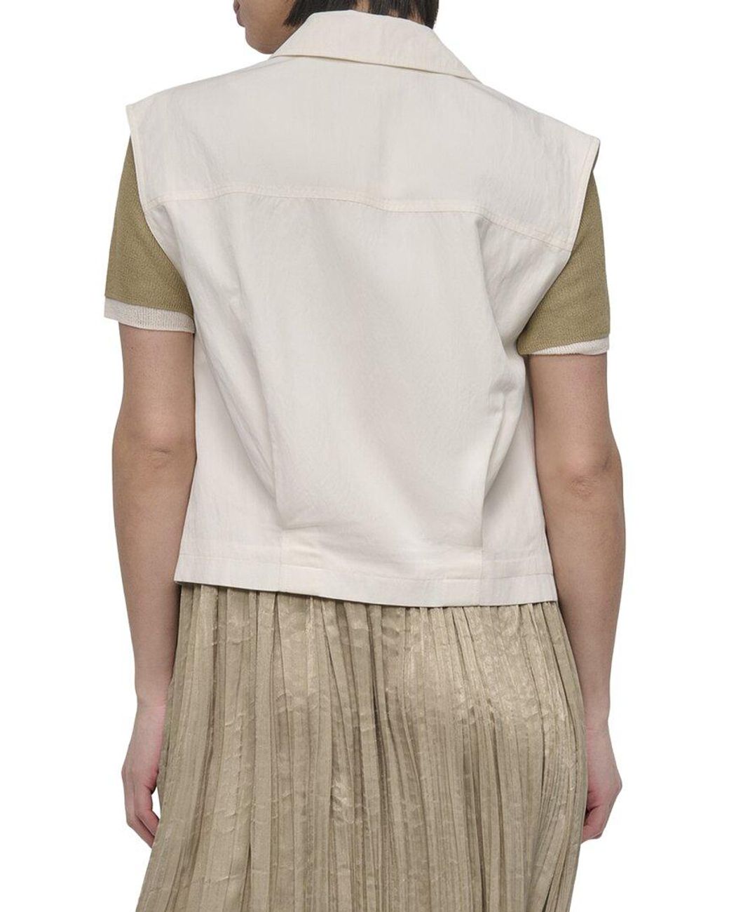 DKNY Natural Tumble Twill Vest