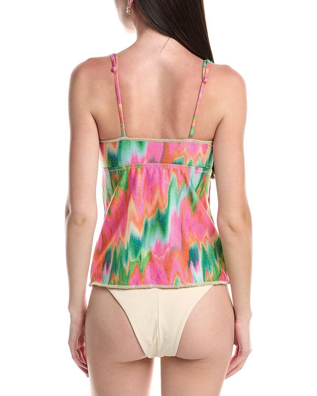 Becca Red Mirage Tankini Top