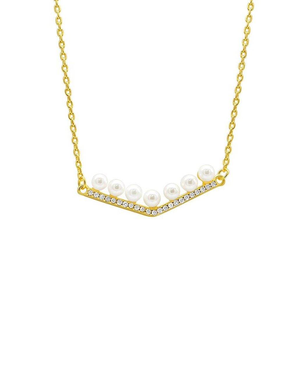 Adornia Metallic 14K Plated Drop Necklace