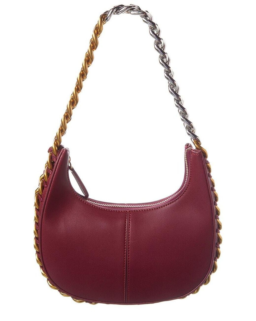 Tiffany & Fred Paris Purple Smooth Leather Foldover Top-Handle Shoulder Bag