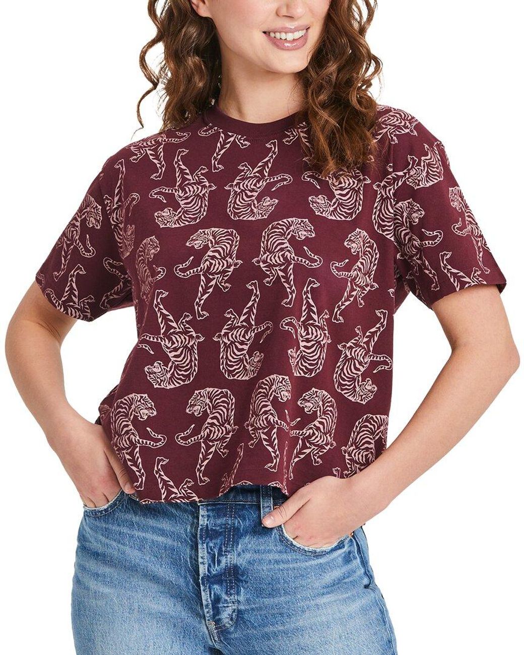 Life Is Good. Red Boxy Crusher T-Shirt