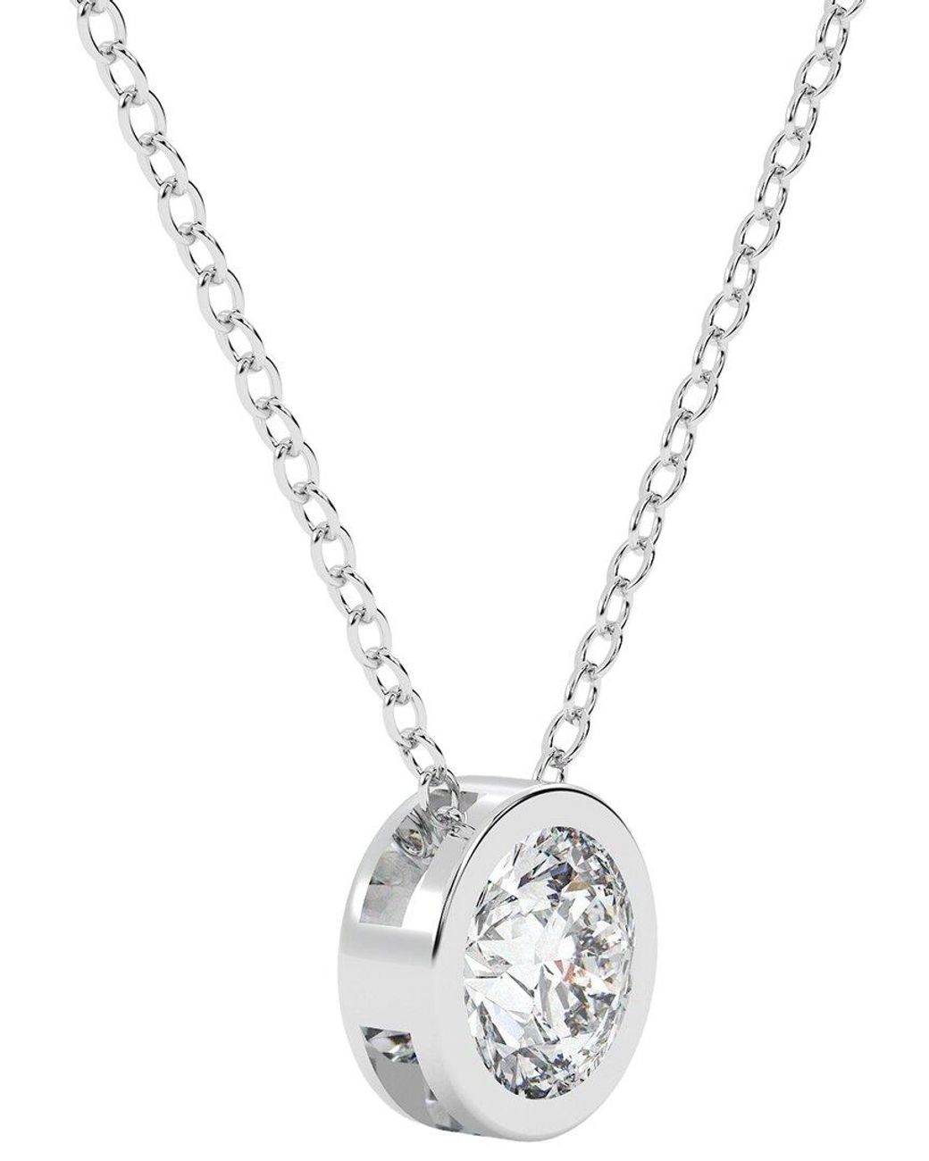 Diamond Select Cuts Metallic 14K 2.00 Ct. Tw. Diamond Pendant Necklace