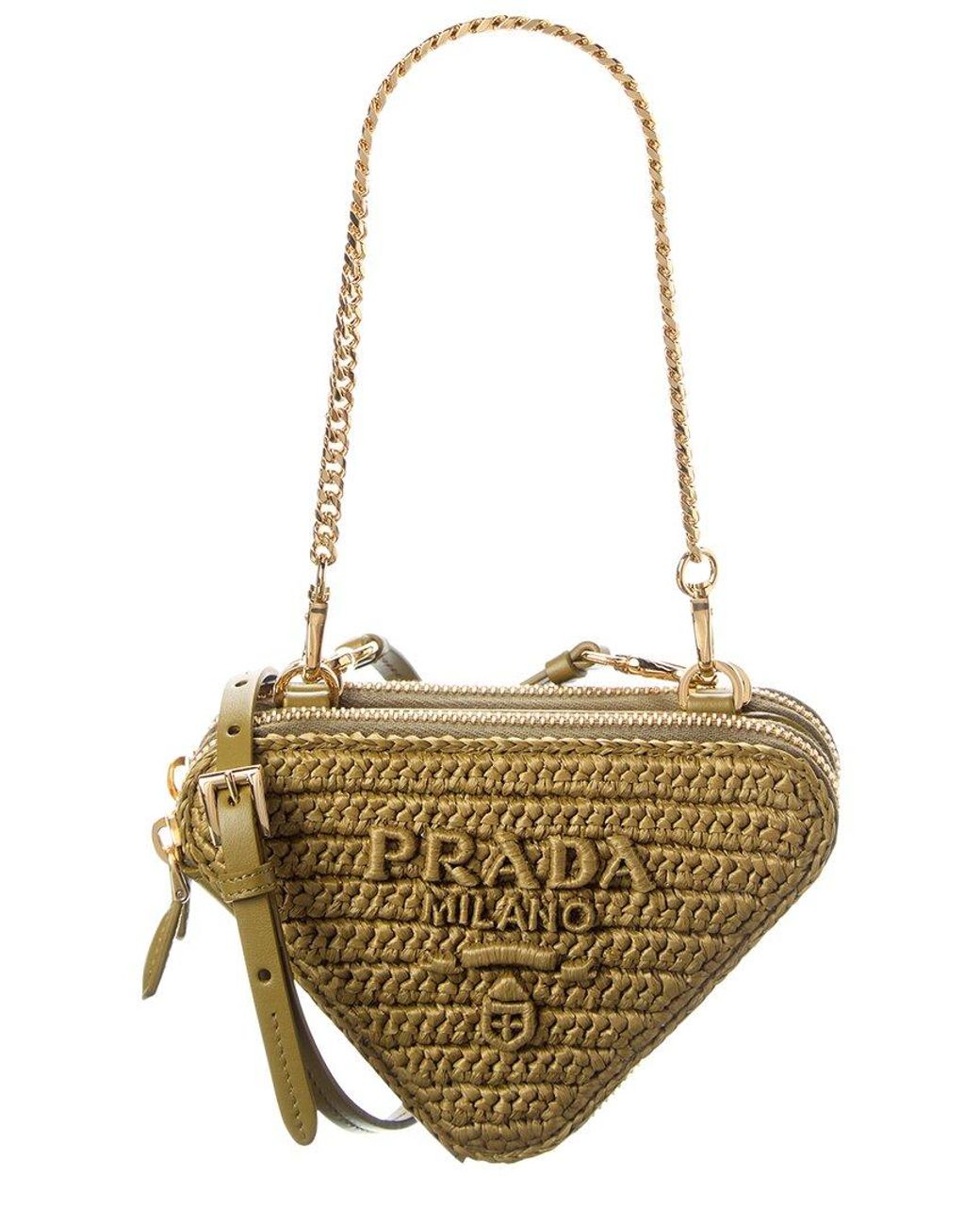 prada-Green-Crochet-Leather-