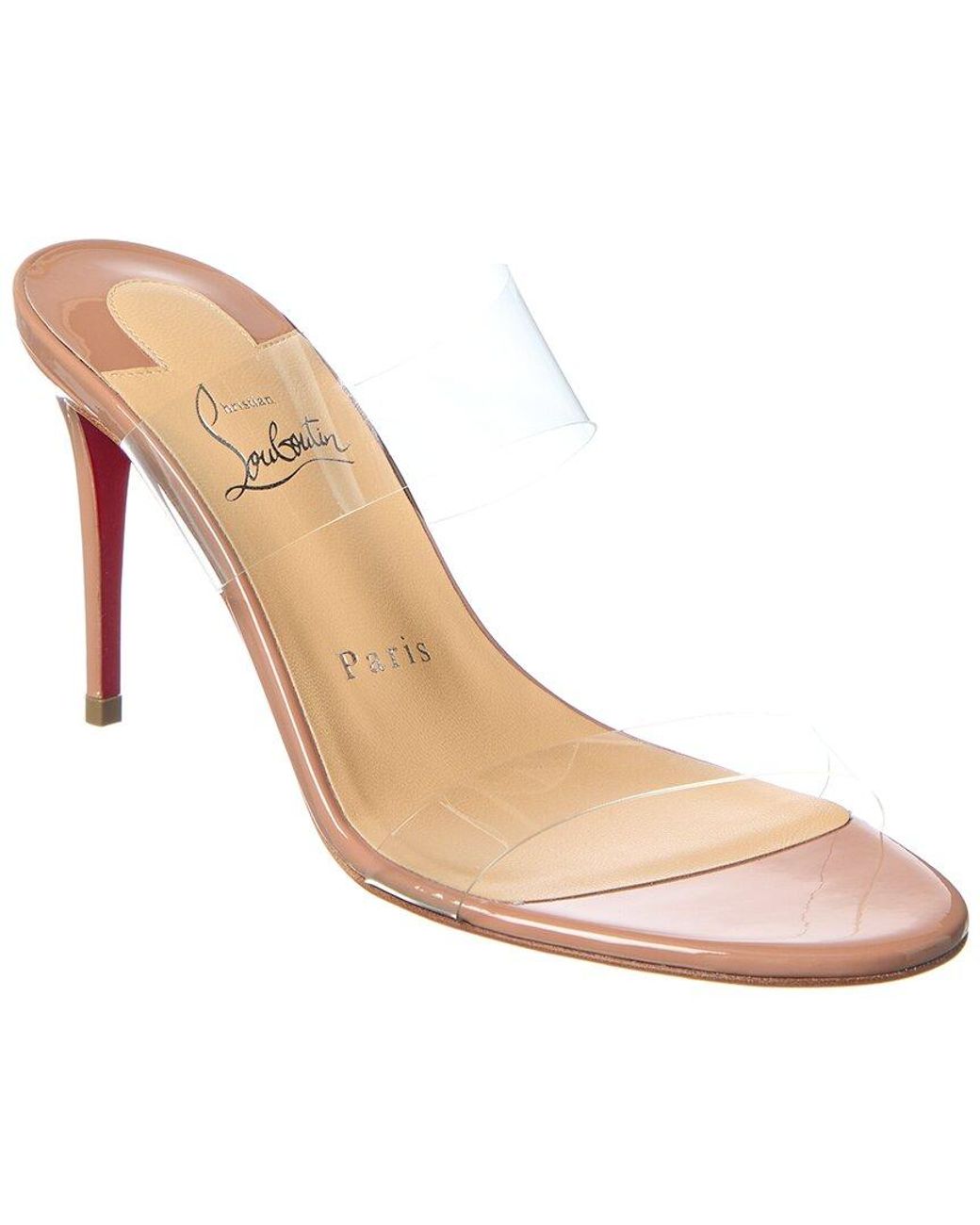 Christian Louboutin White Just Nothing 85 Patent Sandal