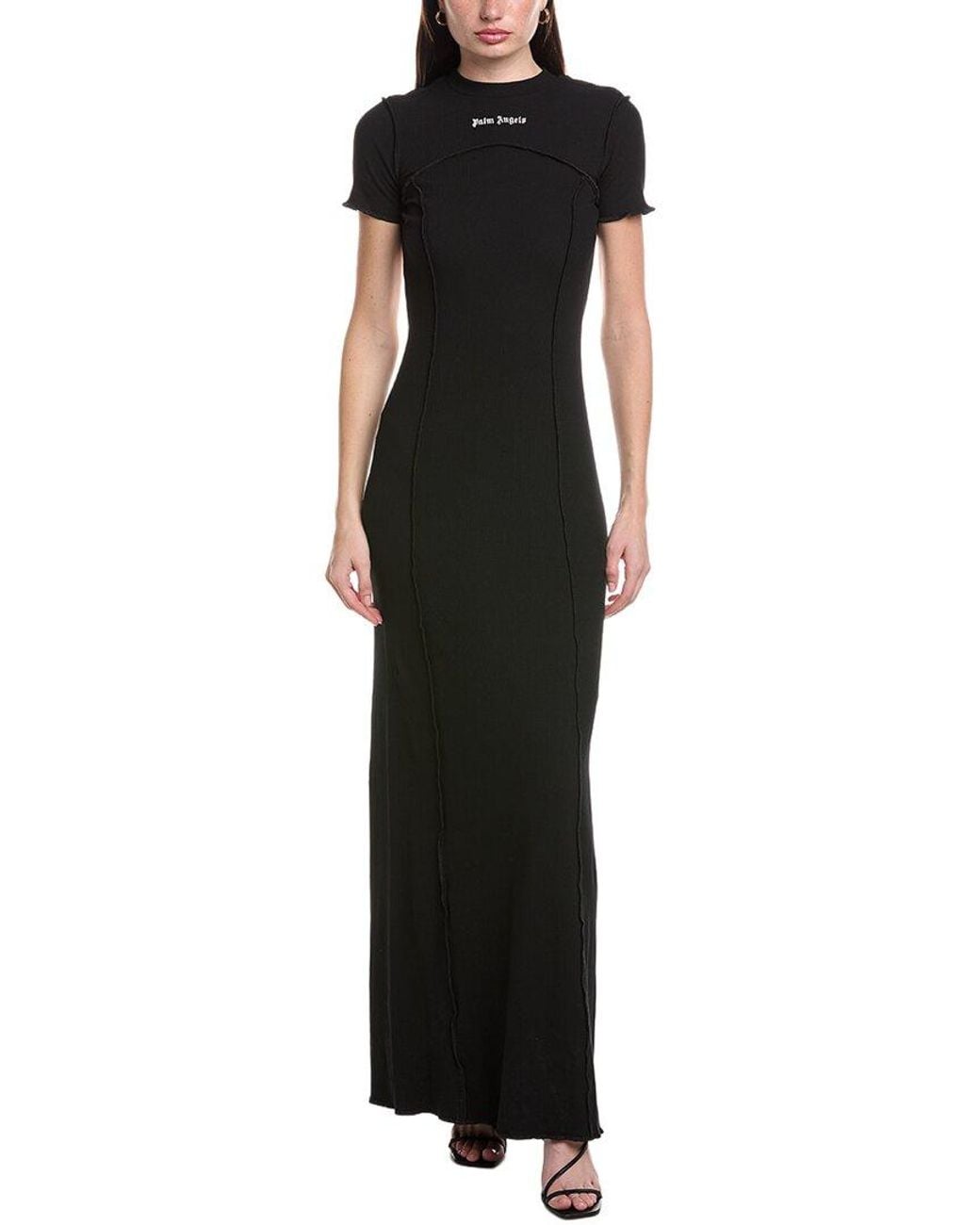 Palm Angels Black Midi Dress