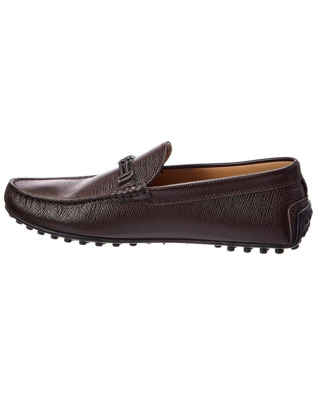 Tod's Brown Leather Driver for men