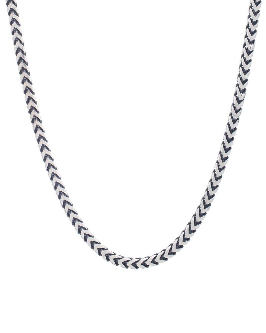 Italian Silver Metallic Chain Necklace for men