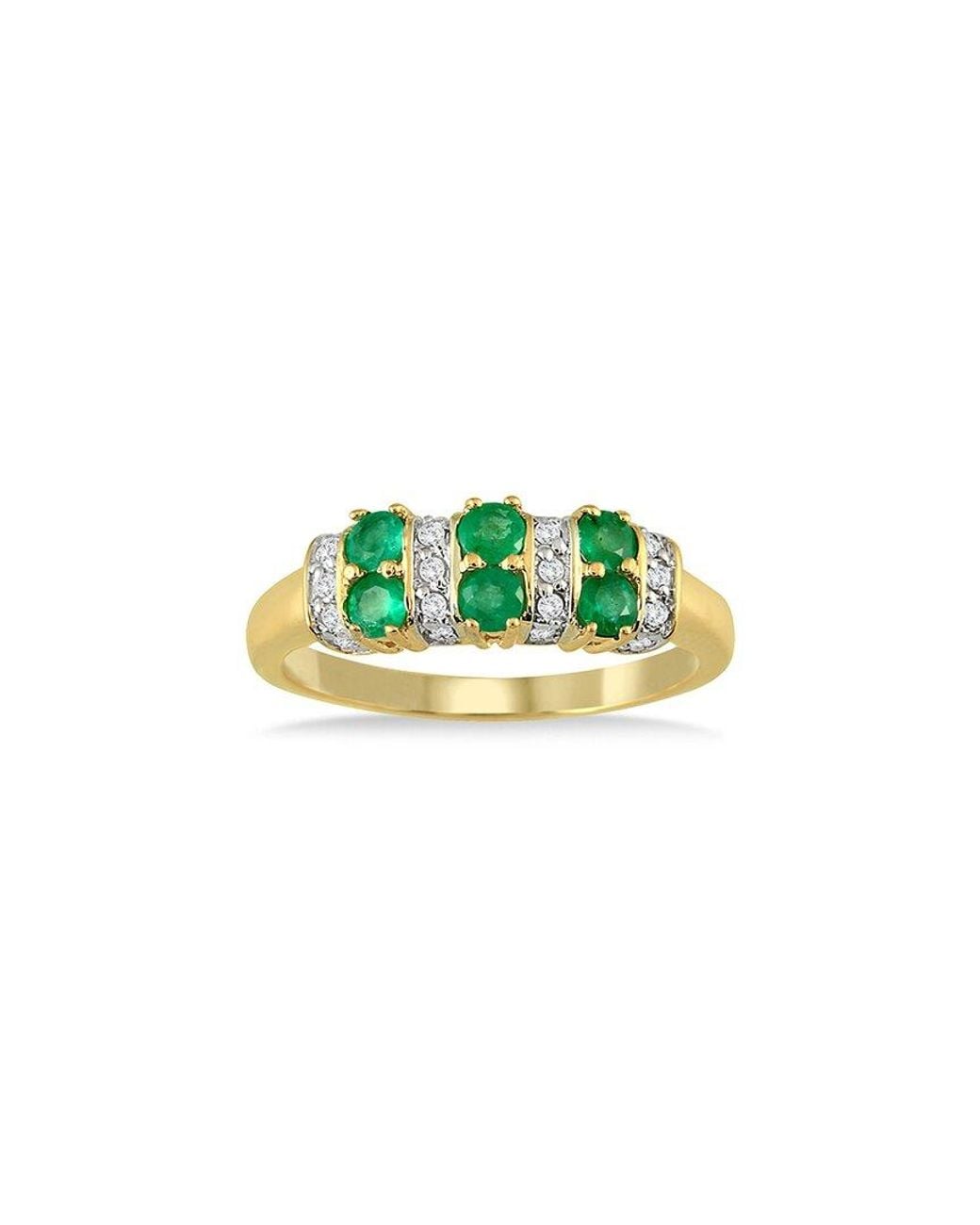 Gem Spark Green 14K 2.90 Ct. Tw. Diamond & Emerald Ring
