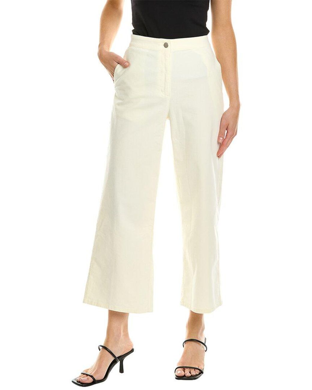 Eileen Fisher Petite Wide Ankle Pant in White | Lyst Canada