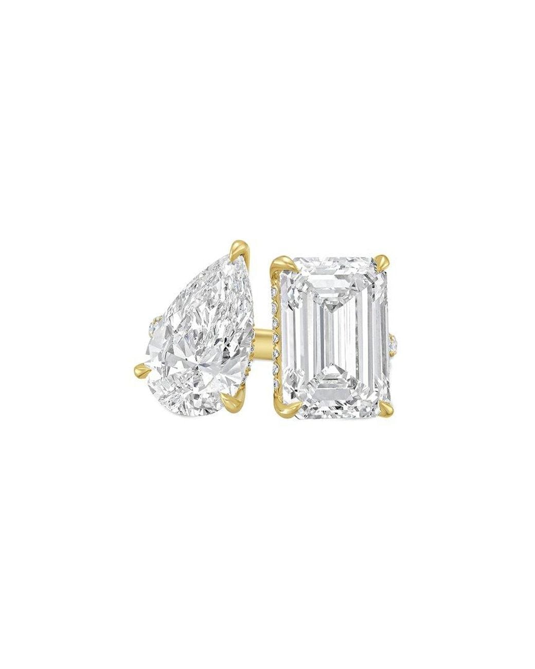 Diana M White Diana M. 14K.00 Ct. Tw. Lab-Grown Diamond Two-Stone Ring