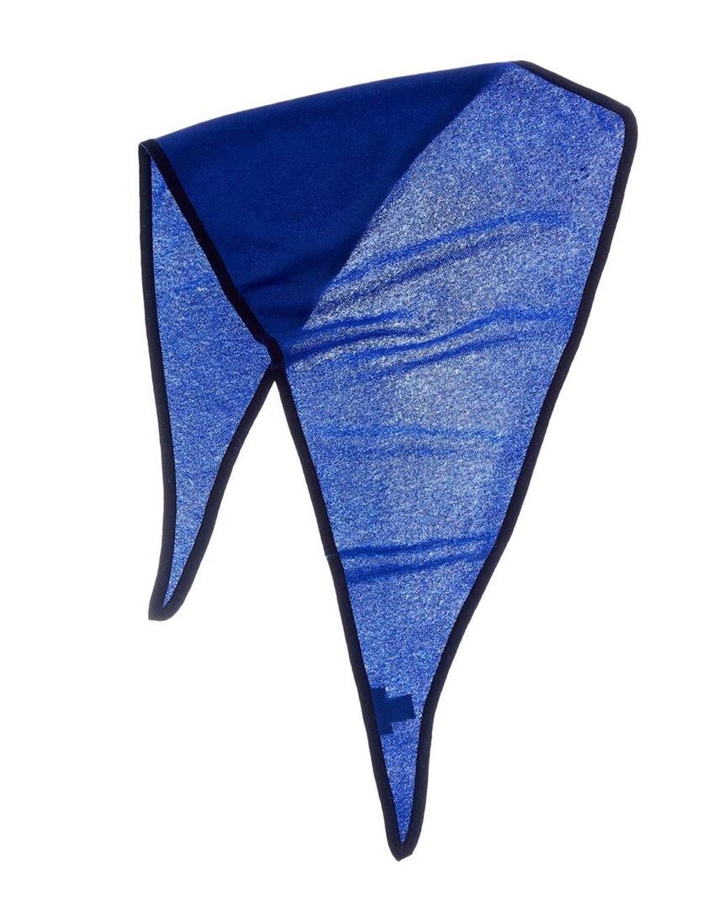 Forte Blue Cashmere Triangle Cashmere Scarf