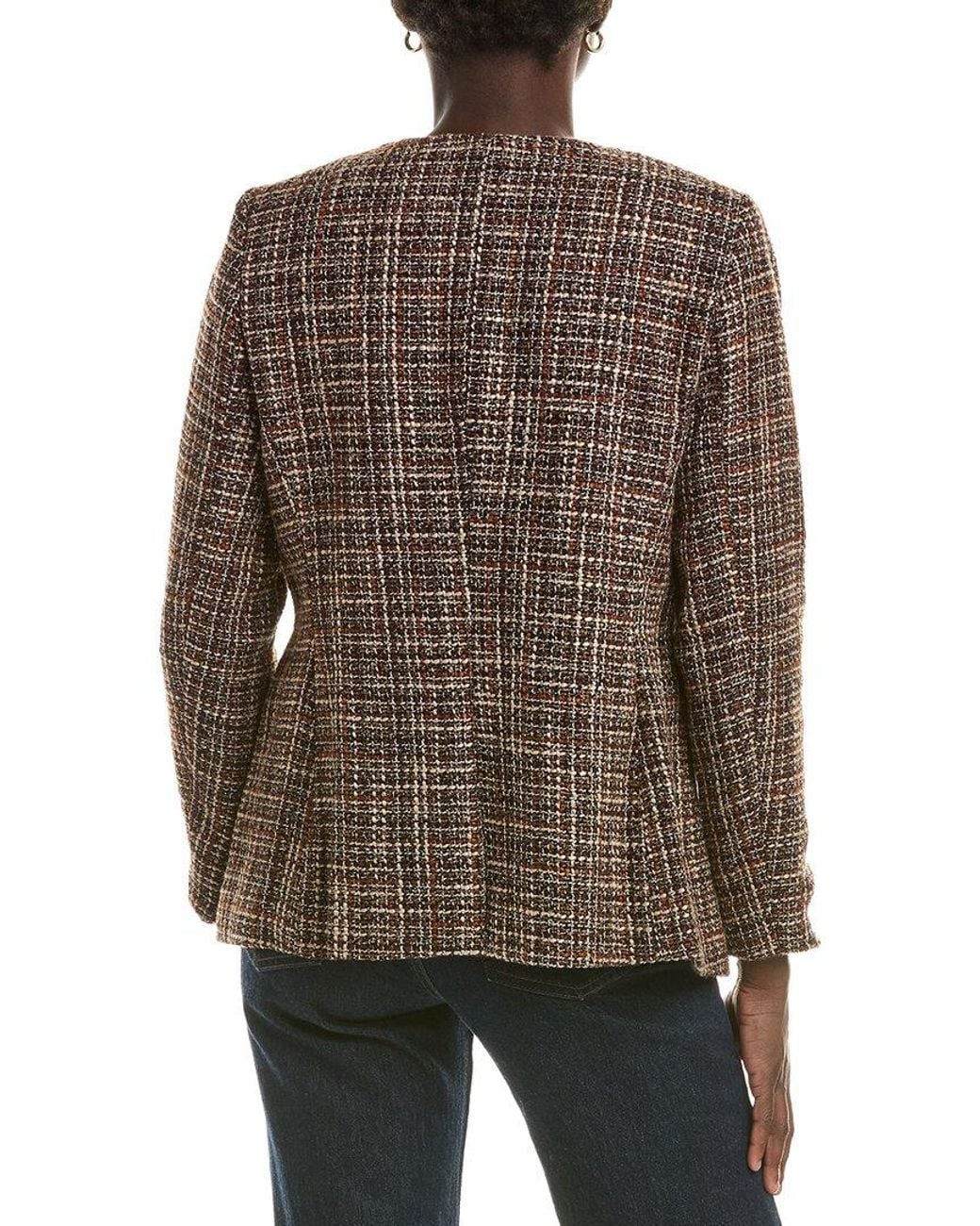 Anne Klein Brown Tweed Jacket