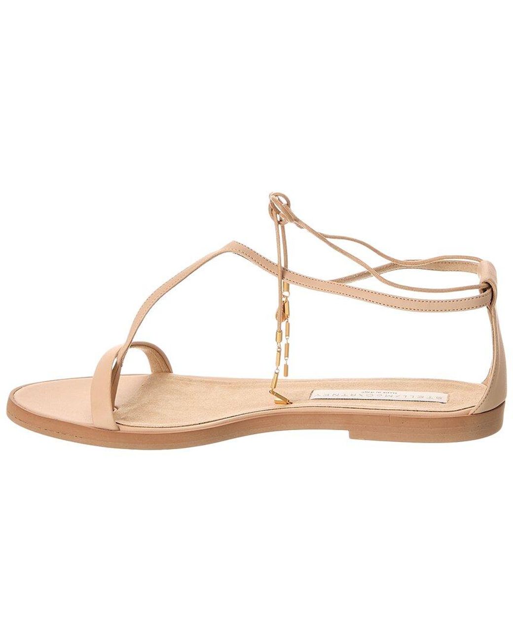 Stella McCartney Metallic Logo Sandal