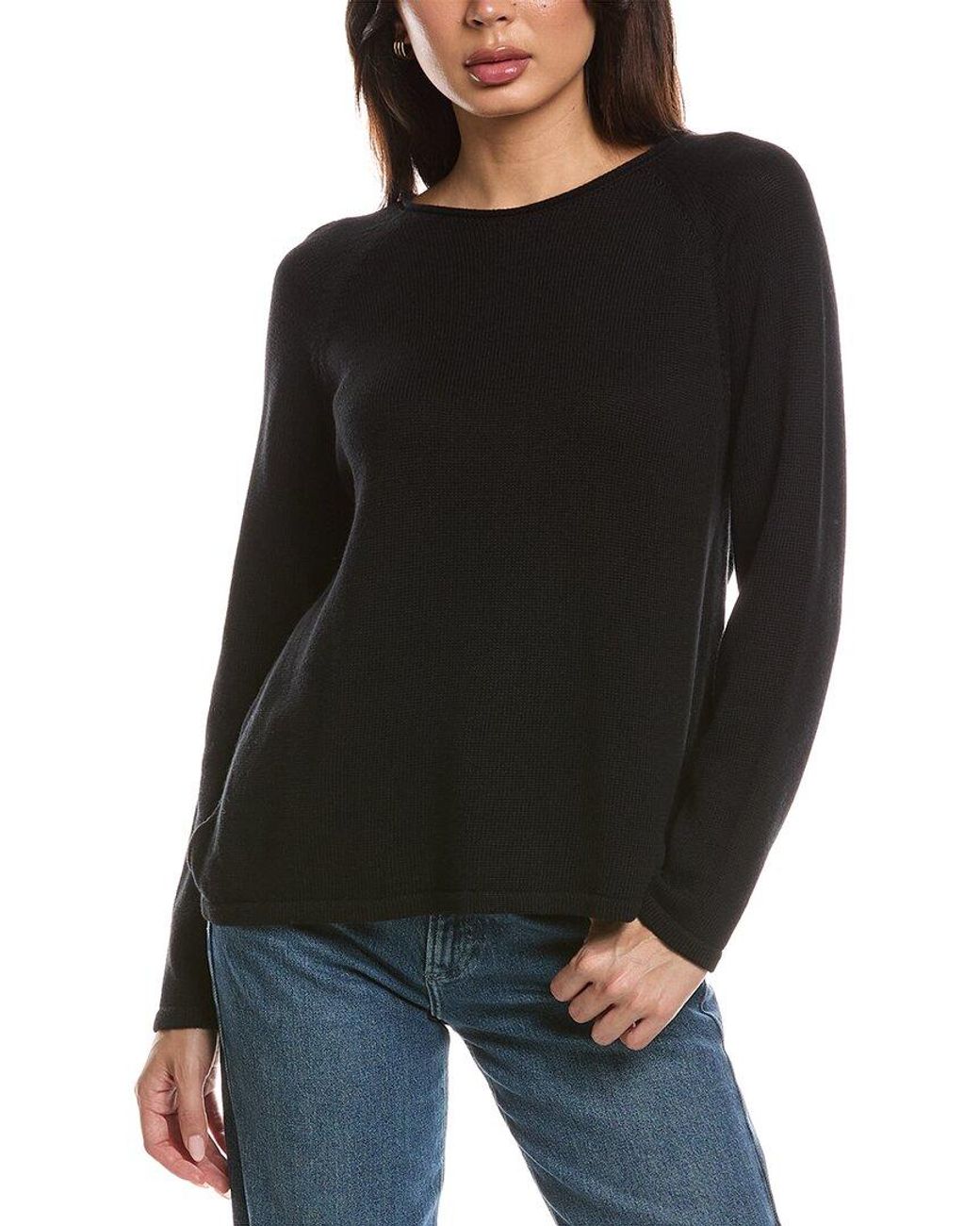 Eileen Fisher Black Raglan Sweater