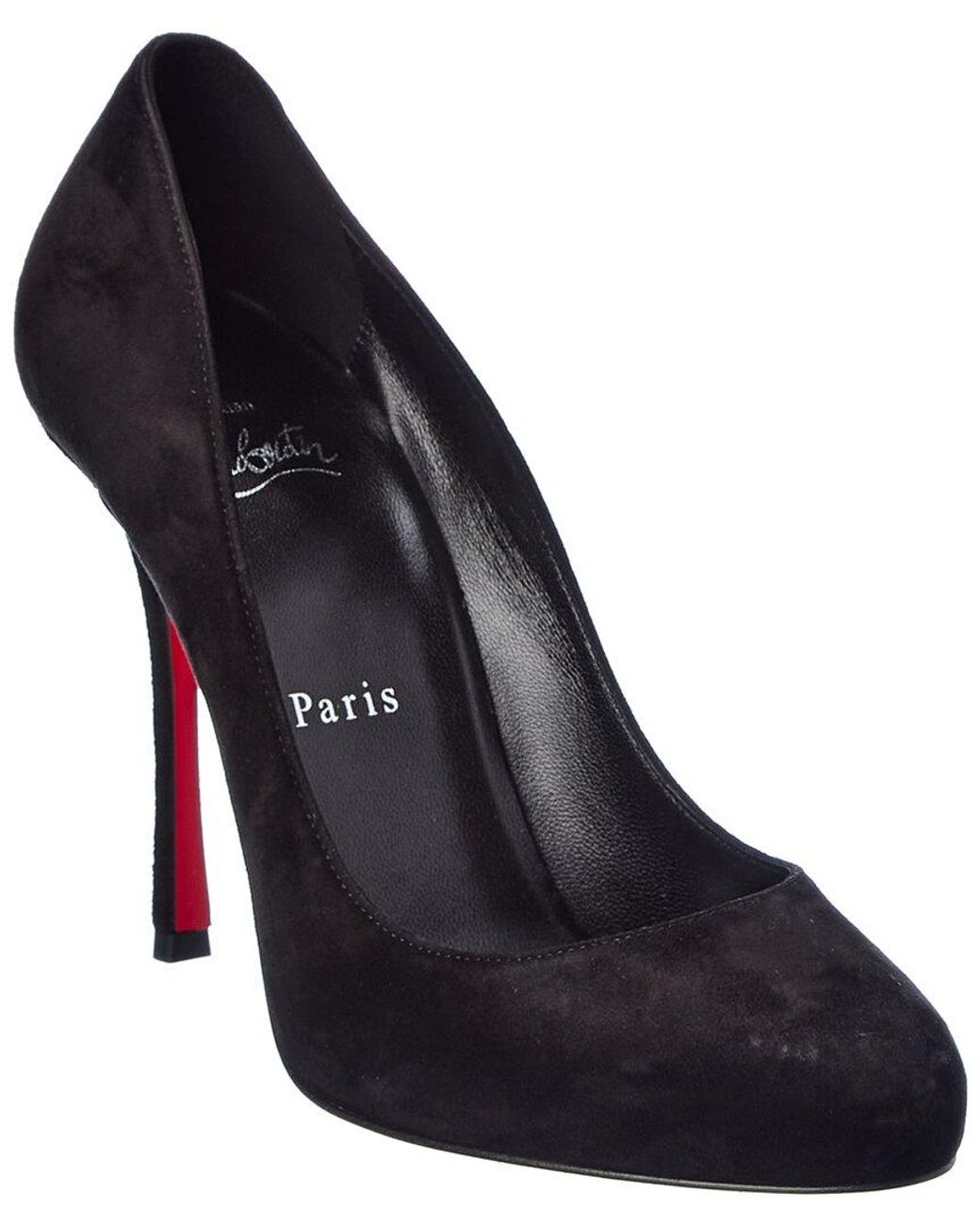 Christian Louboutin Dolly 100 Suede Pump in Black Lyst Canada