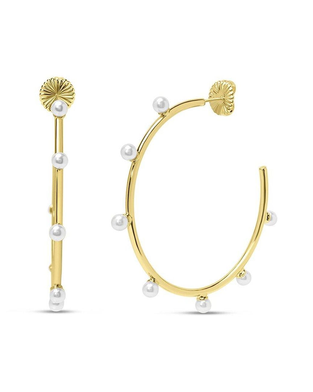 Bruno Magli Metallic Plated Earrings