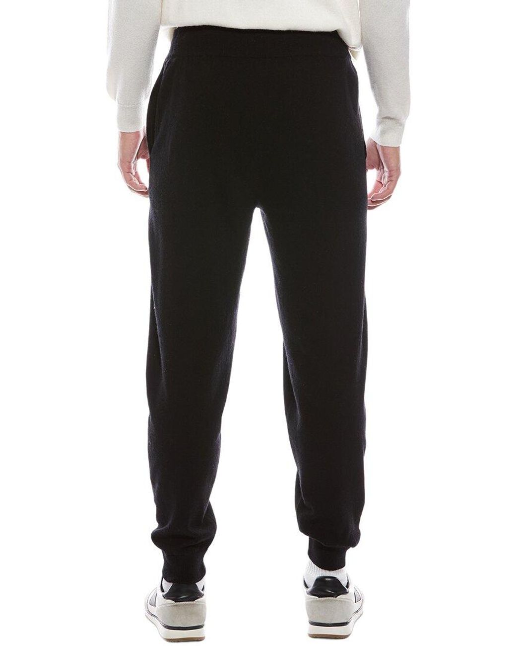 Brodie Cashmere Black Wool & Cashmere-Blend Jogger for men