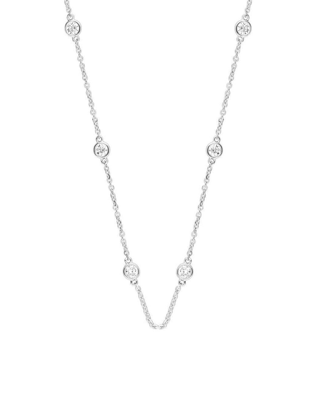 Lab Grown Diamonds Metallic 1.00 Ct. Tw. Lab-Grown Diamond Necklace