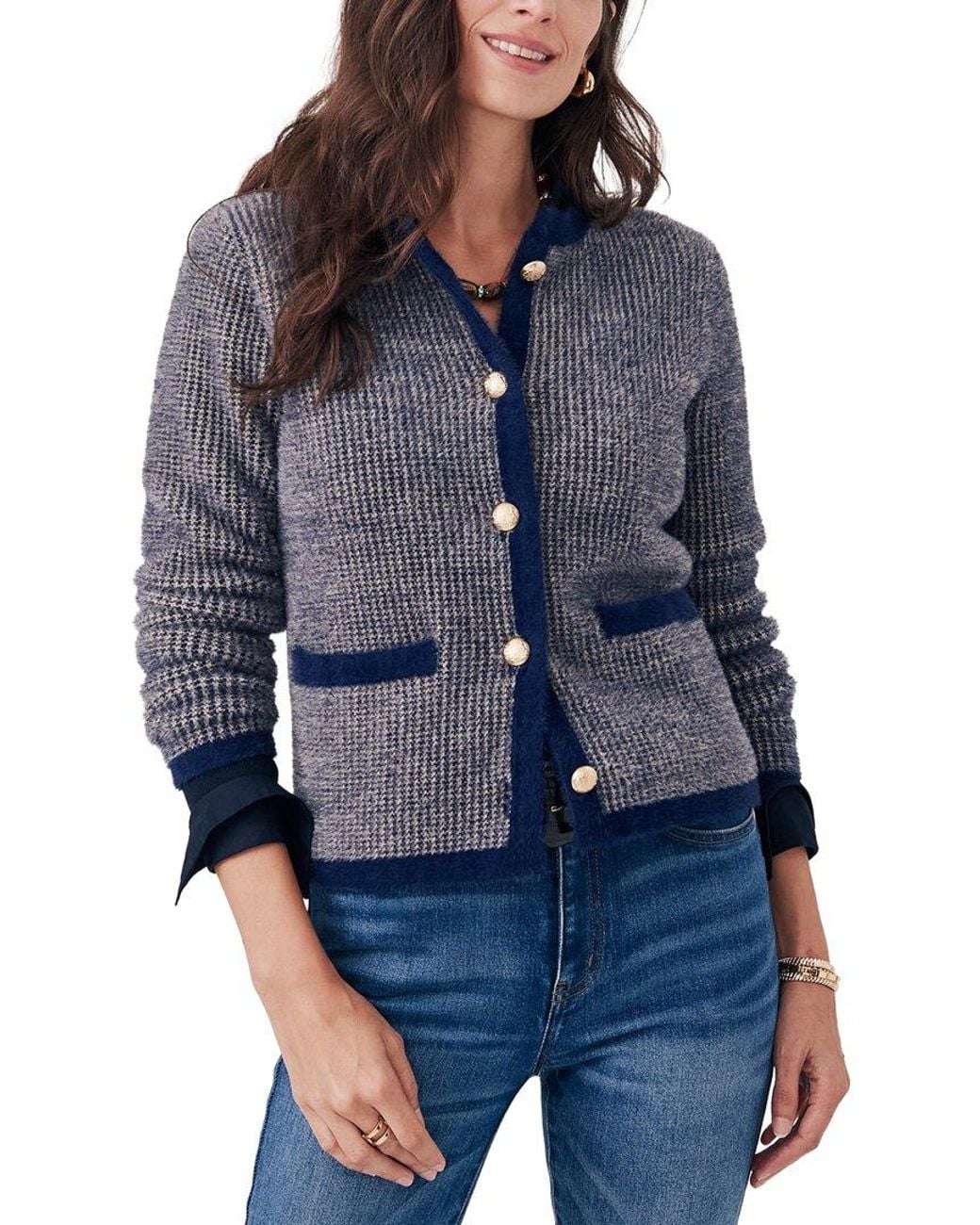 J.McLaughlin Blue Inez Sweater