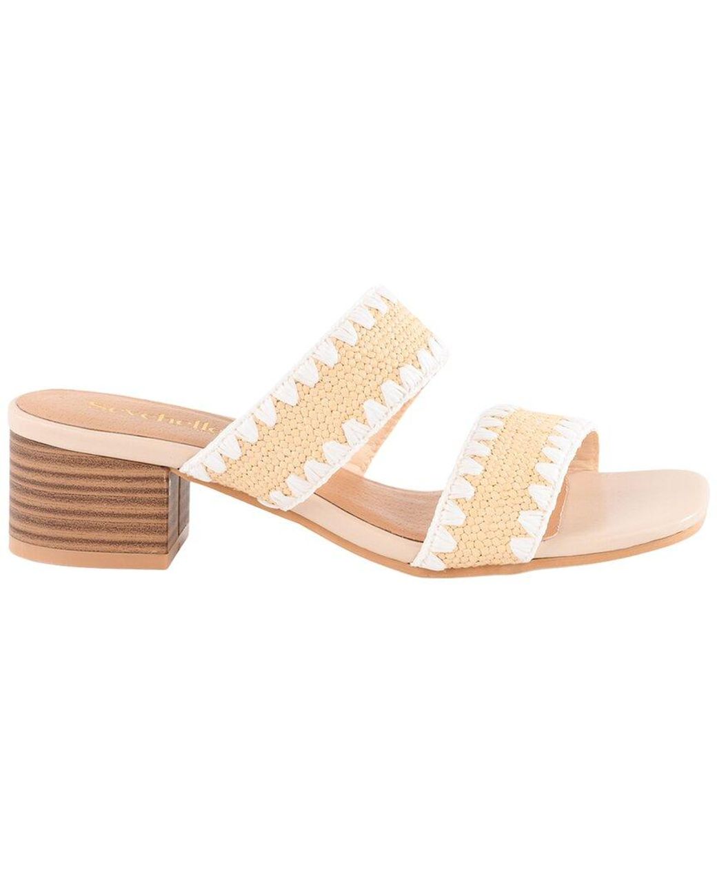 Seychelles Pink Maui Raffia Heeled Sandal
