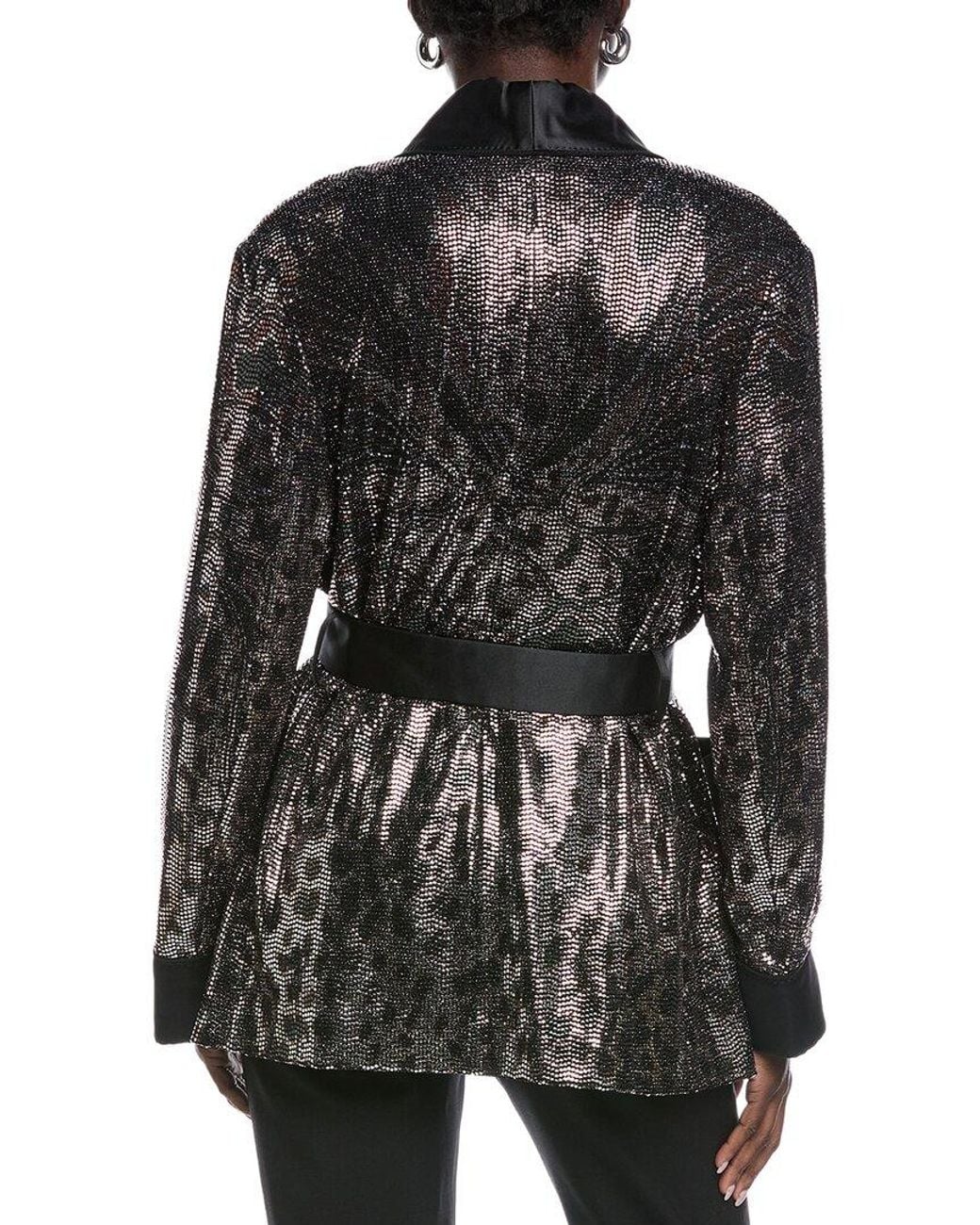 Etro Black Giacca Silk-Blend Blazer