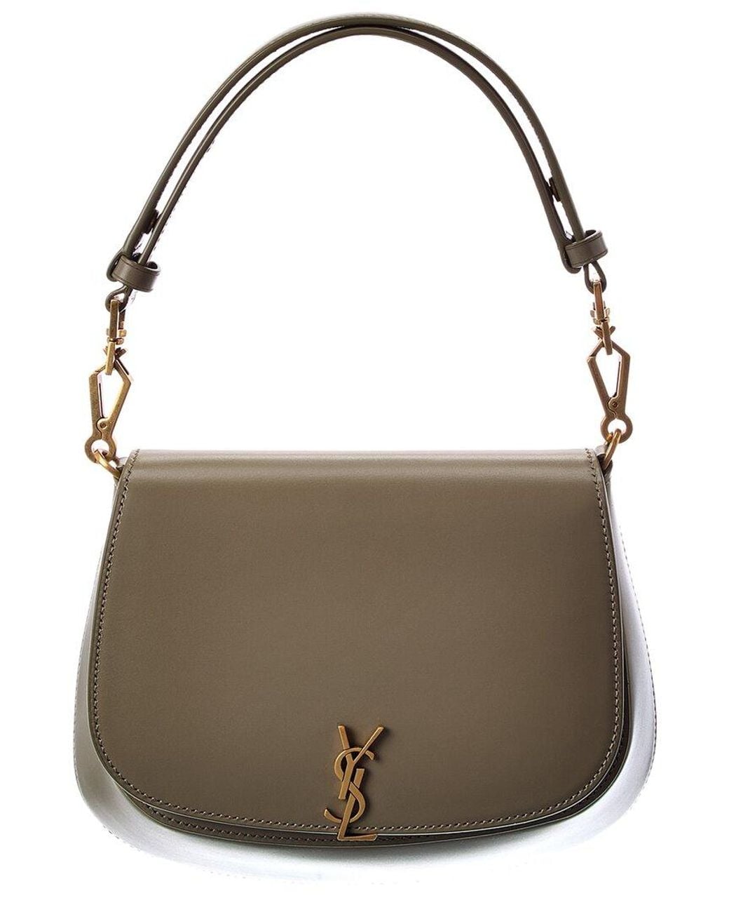 Saint Laurent Brown Voltaire Small Leather Shoulder Bag
