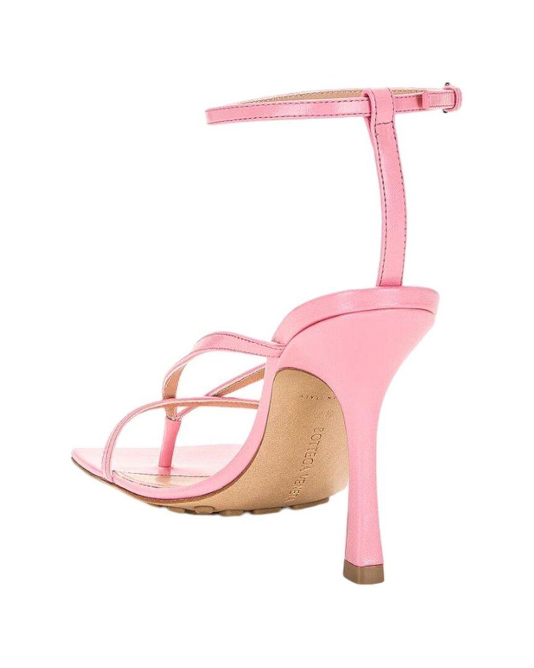 Bottega Veneta Pink Stretch Sandal