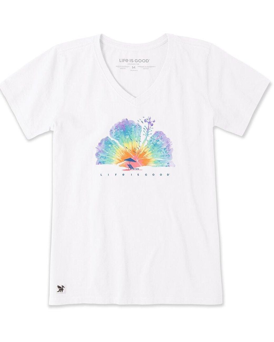 Life Is Good. White Crusher Lite T-Shirt
