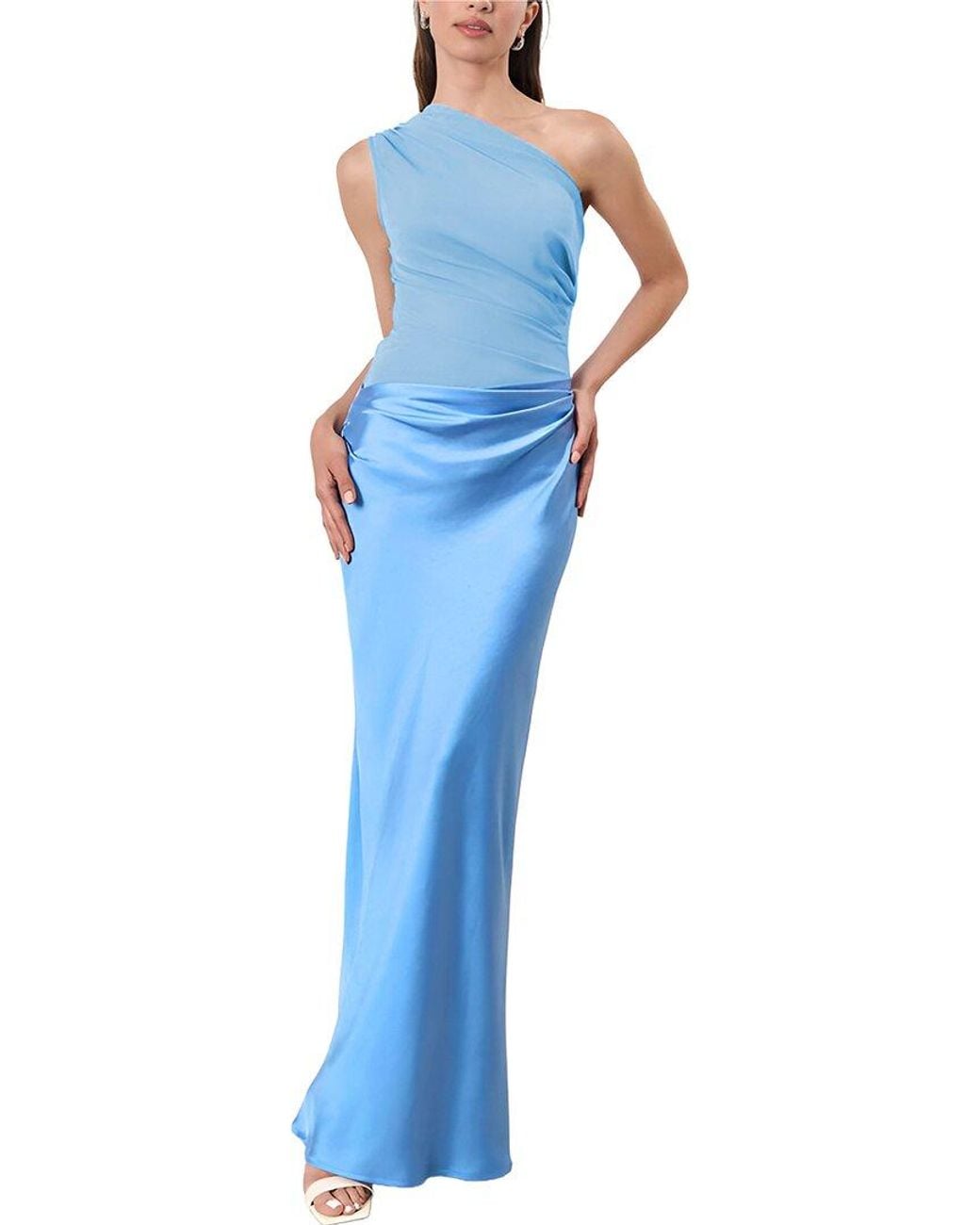 LEON GORI Blue Maxi Dress