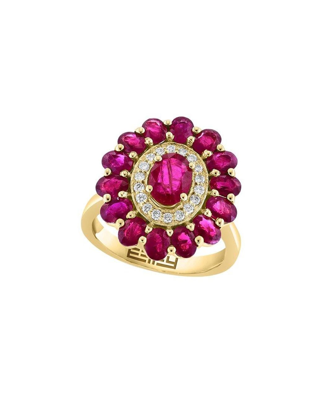 Effy Fine Jewelry Pink 14K 4.45 Ct. Tw. Diamond & Ruby Ring